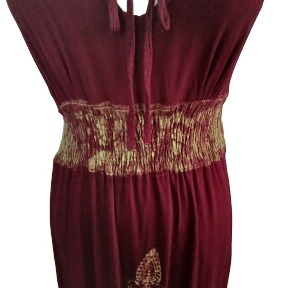 My Choice Women's Maxi Dress Size Small Beachy Boho Side Slits Tube Top Dress - Picture 3 of 12